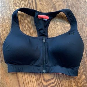 Under Armour Zip Front Sports Bra, 34D